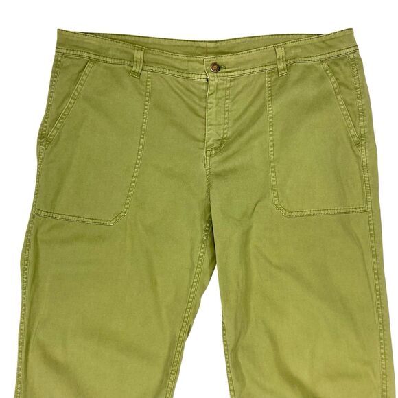 Pendleton Pants Womens Size 16 Petite Green High Waisted Straight Leg Utility - Picture 3 of 15